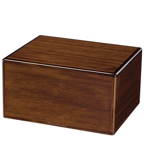 Elegant Walnut Wood Funeral Urn Elegant Walnut Wood Funeral Urn