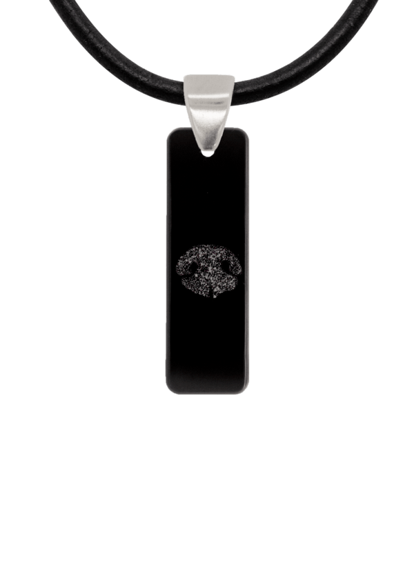 Black Noseprint Bar Pendant