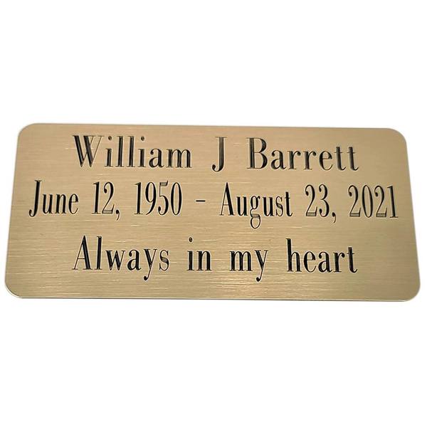 Engraved Brass Name Plate