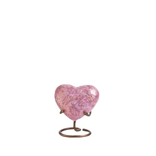 Rose Essence Heart Cloisonne Urn