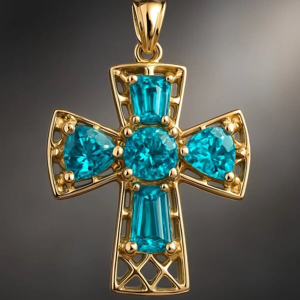 Eternal Cross Cremation Diamond Necklace