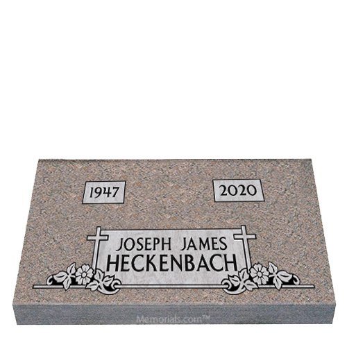 Eternal Devotion Granite Grave Marker 20 x 10