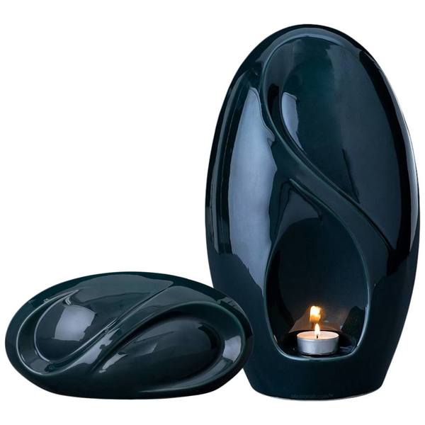 Eternity Forest Green Ceramic Urns