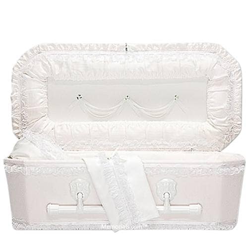 Exquisite Ivory Mini Child Casket