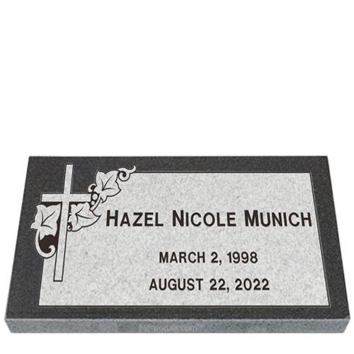 Faith & Love Granite Grave Marker 20 x 10