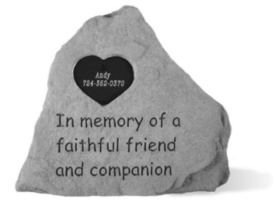 Faithful Friend Pet Memory Stone