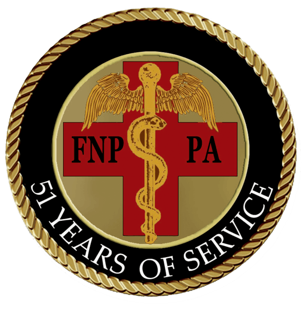 Family Nurse Practitioner 51 Years of Service Medallion