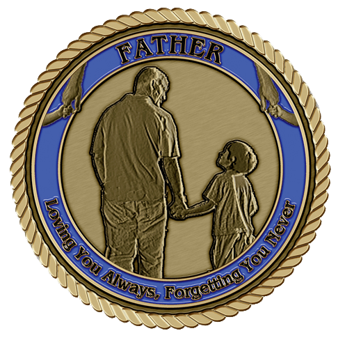 Father and Son Medallions