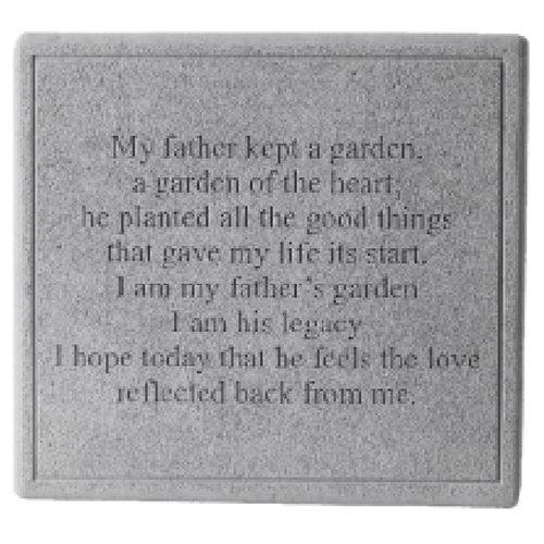 Fathers Garden Memorial Stone