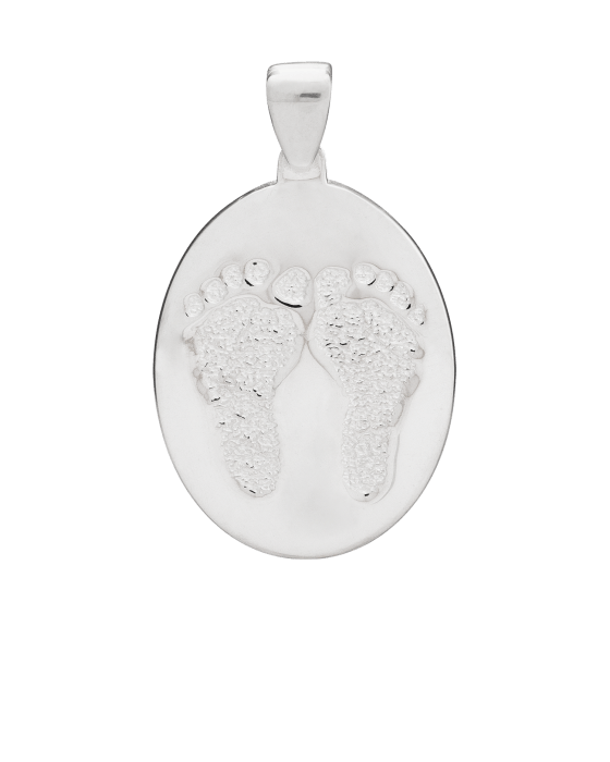 Regular Casing Feet Sterling Keepsake Pendant