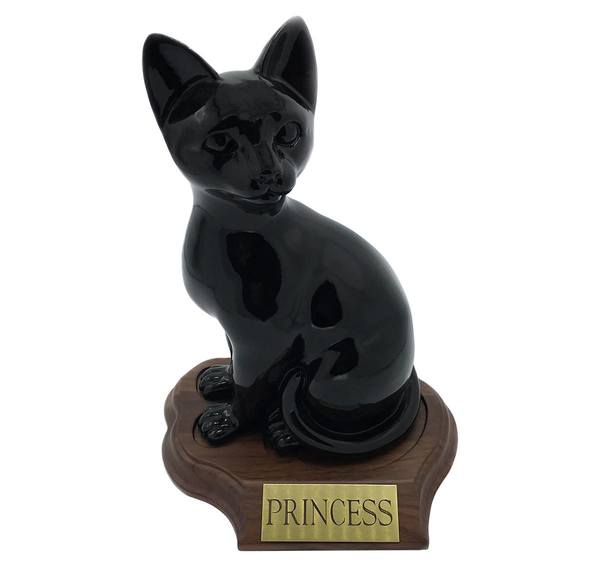 Feline Sitting Cat Cremation Urn