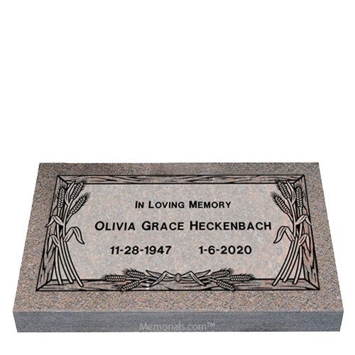 Fields of Eternity Granite Grave Marker 24 x 12