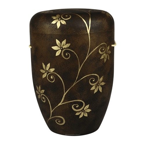 Floral Vine Biodegradable Cremation Urn