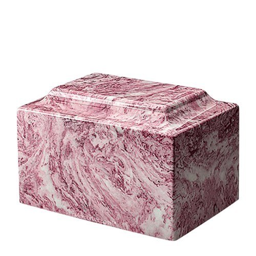 Flourishing Rose Marble Medium Urn