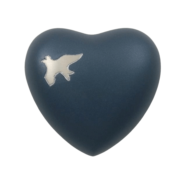 Flying Birds Heart Keepsake Urn