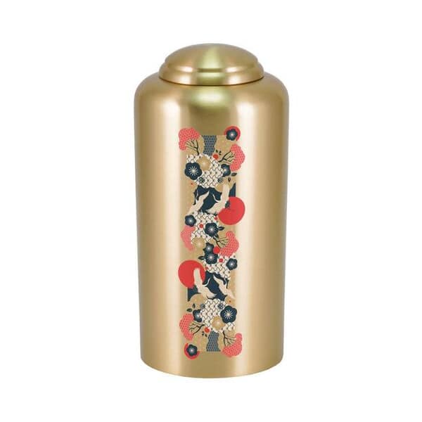 Flying Cranes Brass Cremation Urn