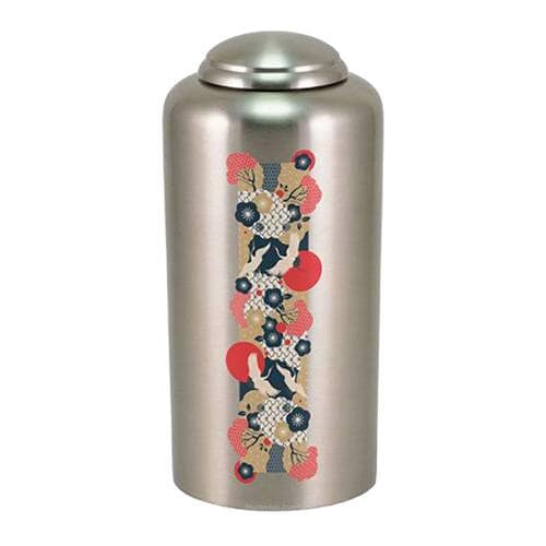 Flying Cranes Pewter Cremation Urn