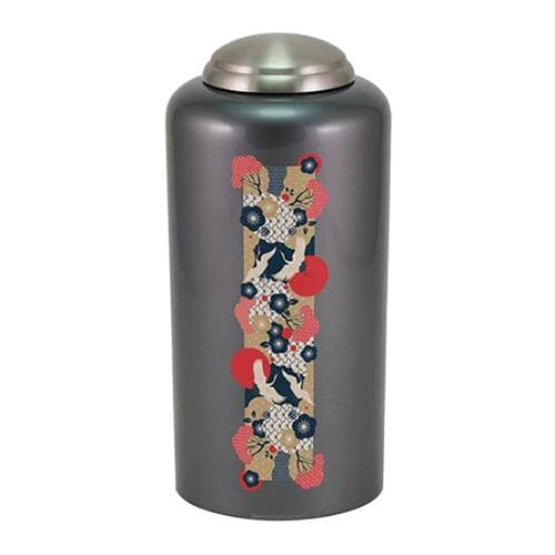 Flying Cranes Slate Cremation Urn