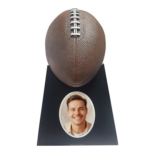 Football Large Photo Cremation Urn