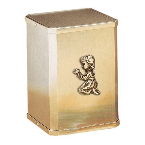 Forever Bronze Girl Praying Cremation Urn