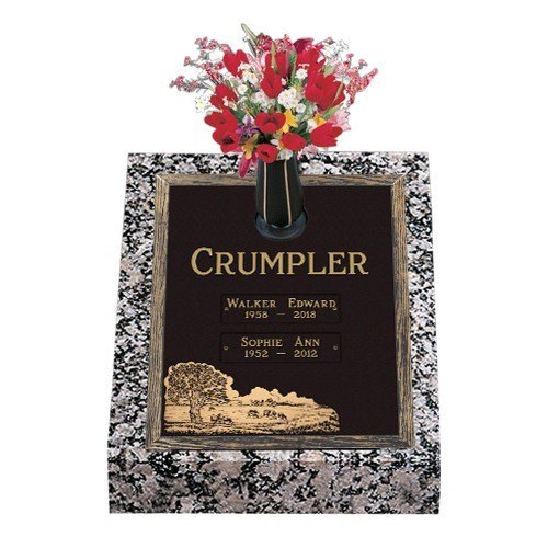 Forever Fields Deep Bronze Headstone  24 x 30
