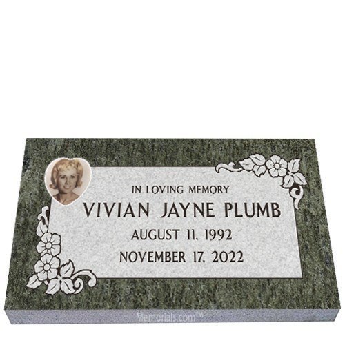 Forever Loved Granite Grave Marker 24 x 12