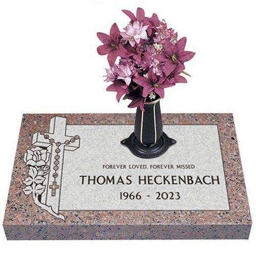 Forever Missed Granite Grave Marker 24 x 14