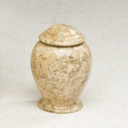 Fossil Marble Small Cremation Urn