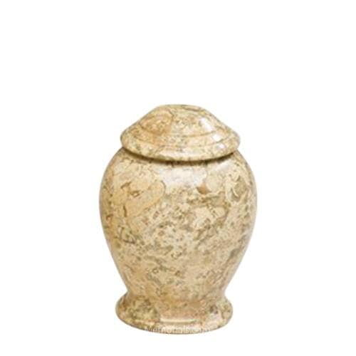 Fossil Marble Small Cremation Urn