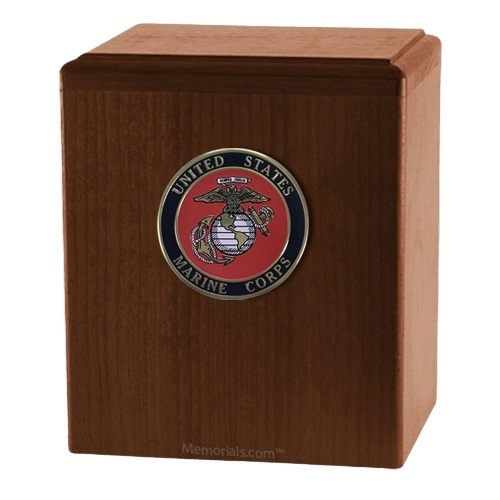 Freedom Walnut Marines Cremation Urn