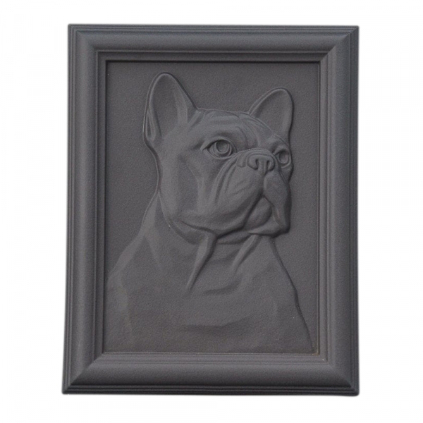 French Bulldog Ash Matte Ceramic Urn