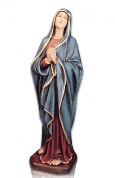 Madonna in Prayer Fiberglass Statues