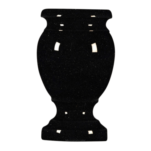 Galaxy Black Granite Vase VI
