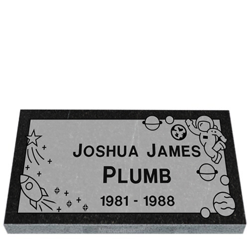 Galaxy Child Granite Grave Marker