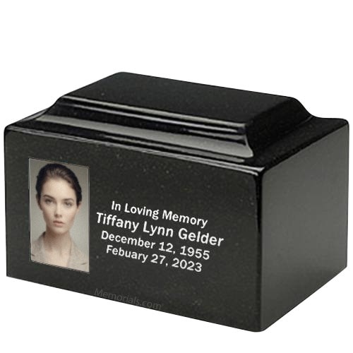 Galaxy Granite Photo Urn
