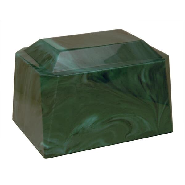 Garden Green Cultured Marble Urn