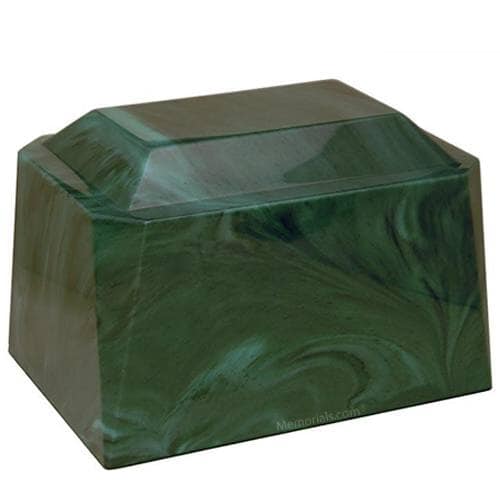 Garden Green Cultured Marble Urn Garden Green Cultured Marble Urn