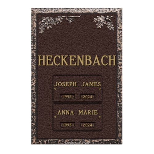 Garden Oaks Cremation Bronze Plaque