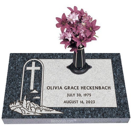 Garden of Heaven Granite Grave Marker 20 x 10