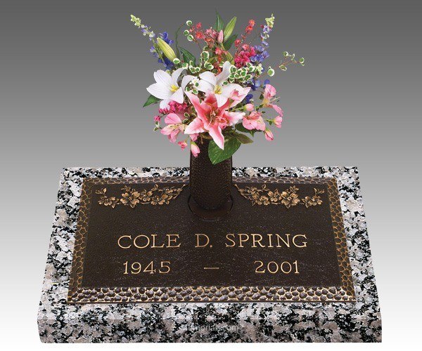 Garden of Life Dogwood Bronze Grave Marker 24 x 12