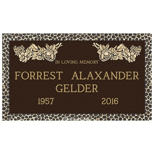 Garden of Life Rose Bronze Plaques