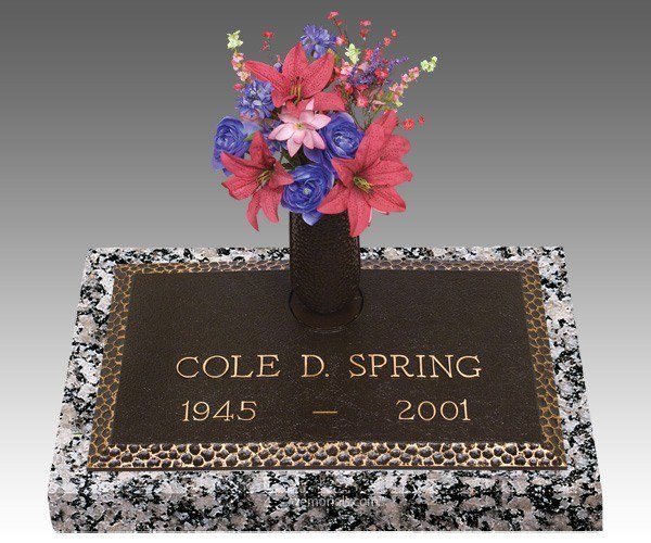 Garden of Life Simplicity Bronze Grave Marker 24 x 14