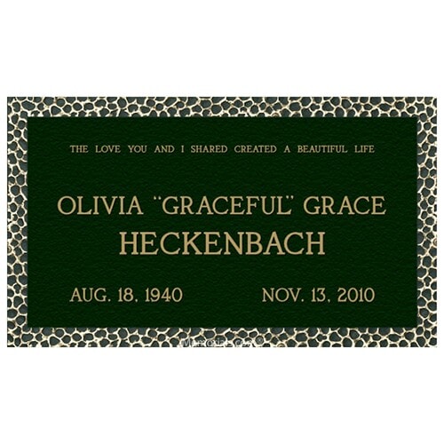 Garden of Life Simplicity Bronze Plaques