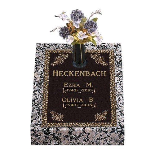 Garden Pines Deep Bronze Headstone 24 x 30