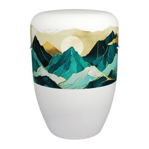 Glacier Mountain Biodegradable Cremation Urn