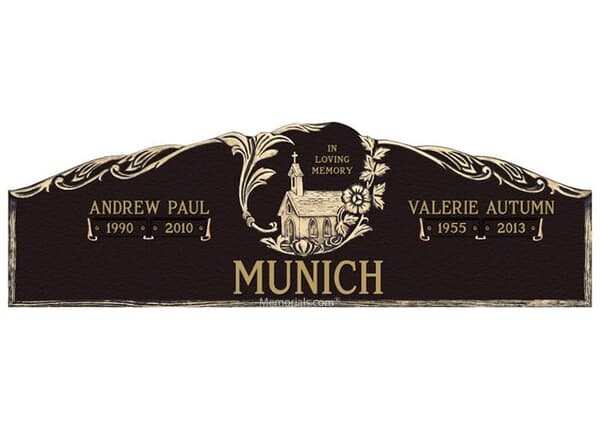Gods Chapel Bronze Plaque 56 x 16