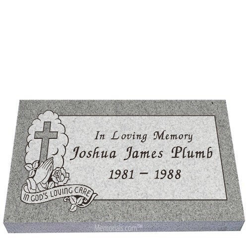 Gods Loving Care Child Granite Grave Markers