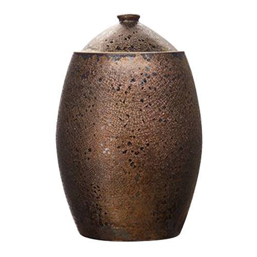 Gold Copper Ceramic Cremation Urn