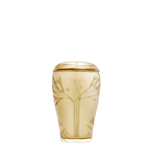 Gold Leafs Glass Keepsake Urn