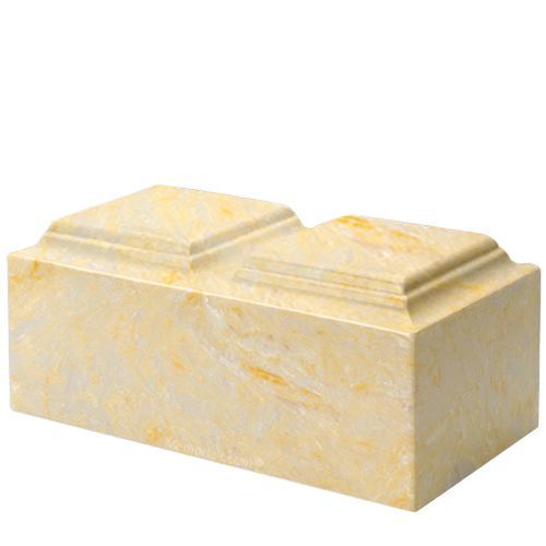 Gold Marble Companion Cremation Urn